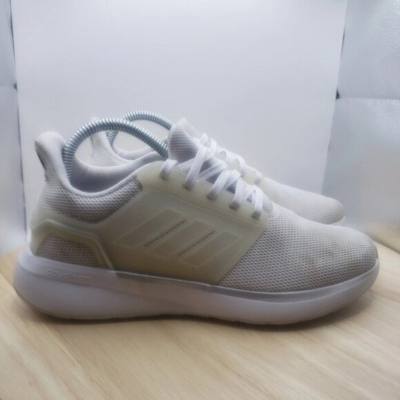 Adidas EQ19 Run ‘White Silver Metallic’ Sneakers Running Shoes Women Sz 7 H68092 - Picture 1 of 7